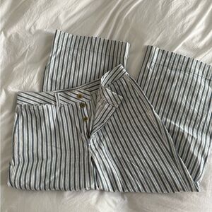 Madewell Striped Wide Leg Pants